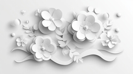 A creative interpretation of creative floret fusion: blending realistic chrysanthemum petals with graphic artistry in floral design.