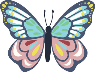 Colorful butterfly illustration