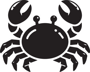 Beautiful Black Crab Vector Silhouette Art This Is An Editable And Printable Vector Eps File
