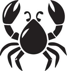 Beautiful Black Crab Vector Silhouette Art This Is An Editable And Printable Vector Eps File
