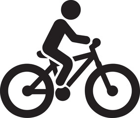 Obraz premium Shadowed Streets Black Bike VectorsInk Fusion Dark Bicycle Illustrations 