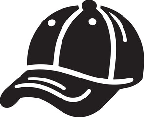 beautiful black Cap vector silhouette art this is an editable and printable vector eps file
