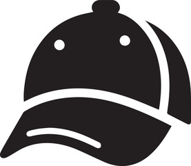 beautiful black Cap vector silhouette art this is an editable and printable vector eps file
