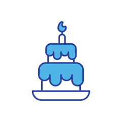 Cake icon vector stock illustration