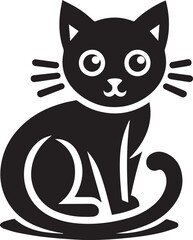 A Cat Vector Art Illustration EPS File

