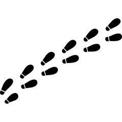 Footprint Shoes Silhouette