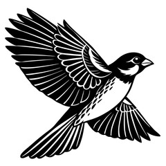 Sparrow silhouette