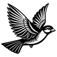 Sparrow silhouette