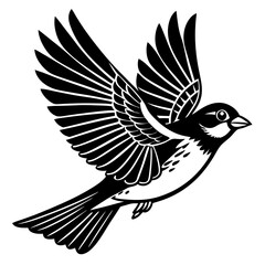 Sparrow silhouette