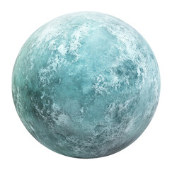 PNG Uranus sphere blue-green decorative.