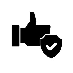 Fototapeta premium Icon a safety, isolated against a clean background.