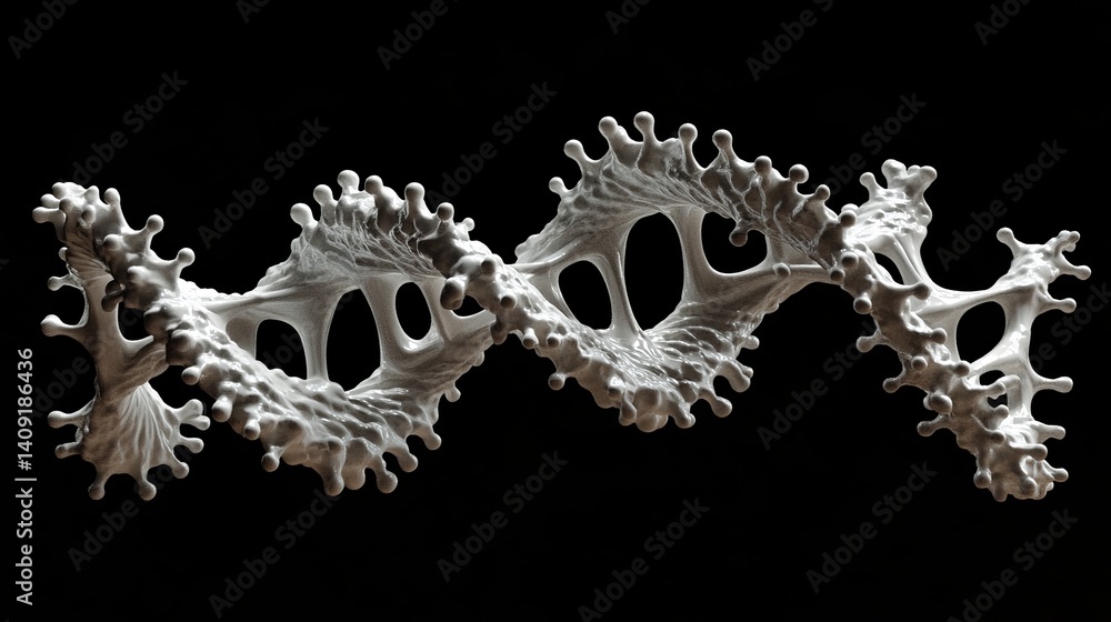 Poster abstract white liquid spiral design 3d render modern art background flow wave form curve shape style