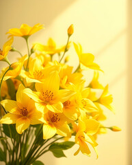 Sunlit petals glow with warmth and joyful energy