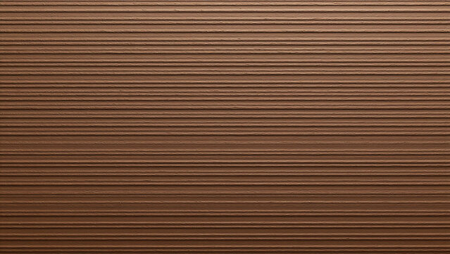 Fine, parallel lines run across the surface, creating a sense of order and uniformity. The color is a consistent medium brown, with a smooth, almost velvety texture.