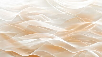 Obraz premium Abstract beige color wave flowing express the energetic signal. Seamless texture of vividness curve swirling convey sense of harmony and wonderful scene perfect for effect and graphic design. AIG51.