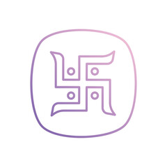 Swastik icon vector stock illustration