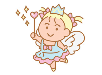 Little angel cartoon style.