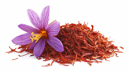 Fototapeta premium Nutrition Dry food white isolated background. Ai generated.