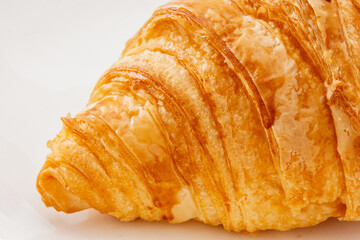 Croissant on plate