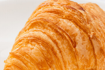 Croissant on plate