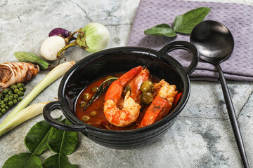Thai Panang curry witn prawn