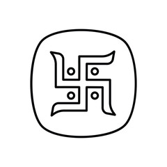 Swastik icon vector stock illustration