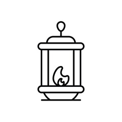 Latern icon vector stock illustration