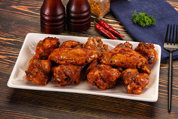 Hot and spicy Buffalo chicken wings
