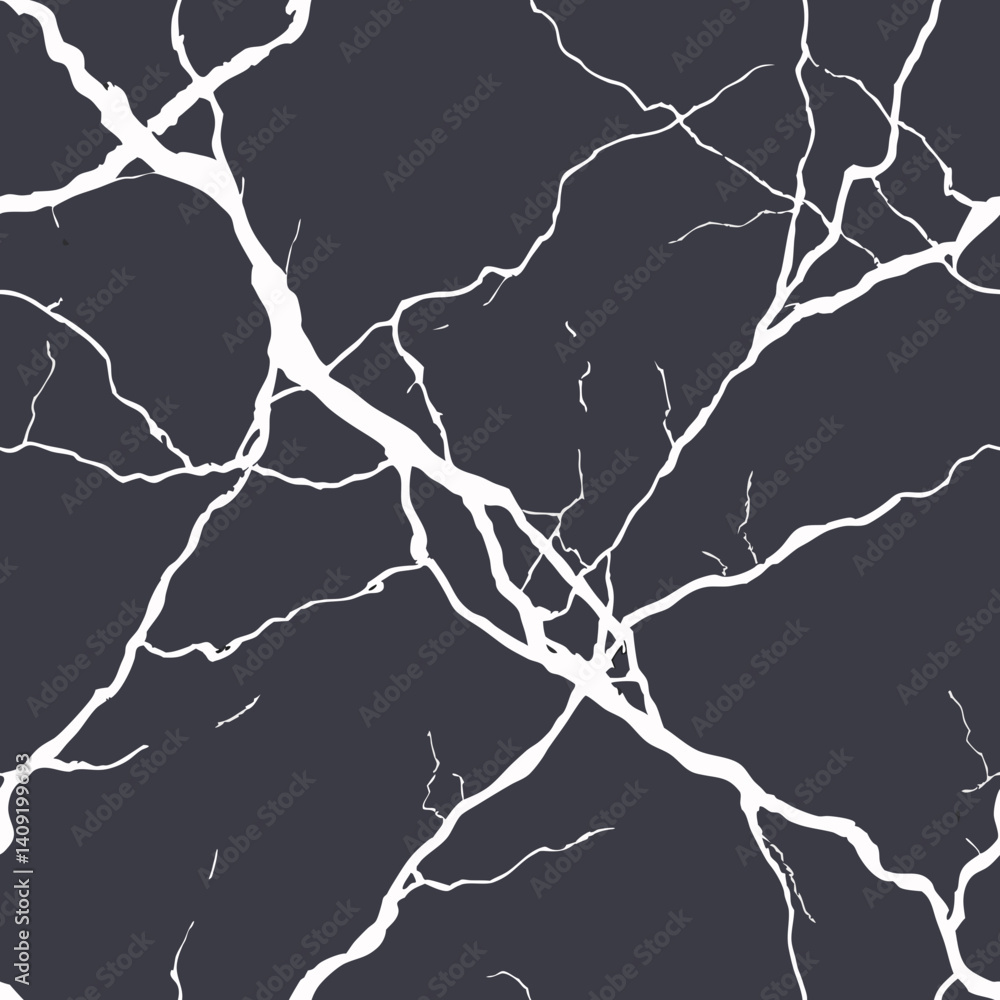 Poster vector seamless pattern marble design with veining on dark background