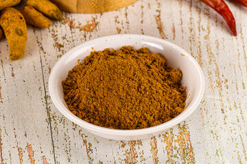 Indian cuisine - curry powder for culinary