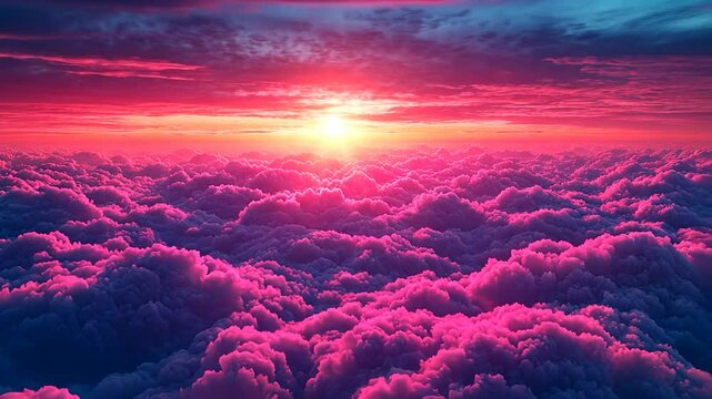 Abstract sunset sunrise sky background pink purple blue colors dreamy atmospheric
