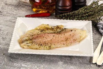 Baked tilapia fish with spices