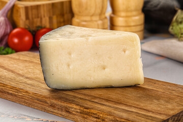 Sheep hard cheese Caprino Romano