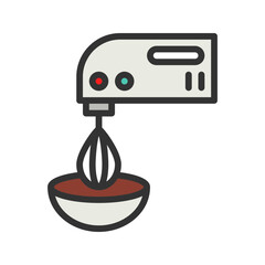 Flour Mixer icon vector image. Suitable for mobile apps, web apps and print media.