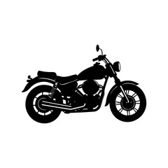 Obraz premium Motorcycle Silhouette vector illustration