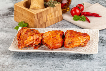 Baked marinated crispy chicken tighs