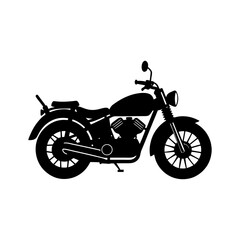Obraz premium Motorcycle Silhouette vector illustration