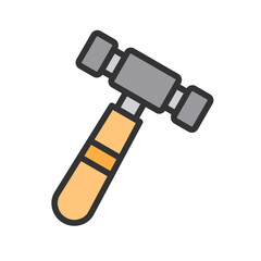 Hammer I icon vector image. Suitable for mobile apps, web apps and print media.