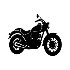 Obraz premium Motorcycle Silhouette vector illustration