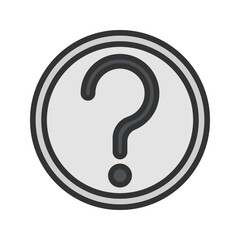 Help icon vector image. Suitable for mobile apps, web apps and print media.