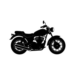 Obraz premium Motorcycle Silhouette vector illustration