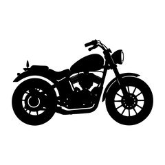 Obraz premium Motorcycle Silhouette vector illustration