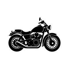 Obraz premium Motorcycle Silhouette vector illustration