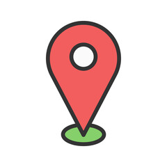 Marker II icon vector image. Suitable for mobile apps, web apps and print media.