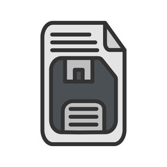 Save icon vector image. Suitable for mobile apps, web apps and print media.