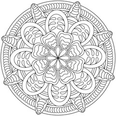 Simple Line Drawings, Line Drawings for Painting Practice, Mandala Paintings, Line Drawings for Making Coloring Books, Printings, Covers, Patterns on Product Surfaces.