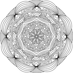 Simple Line Drawings, Line Drawings for Painting Practice, Mandala Paintings, Line Drawings for Making Coloring Books, Printings, Covers, Patterns on Product Surfaces.
