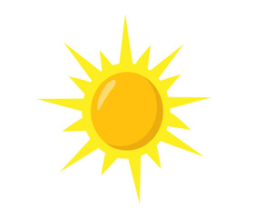 the sun on a white background,