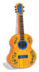 Obraz premium PNG Guitar illustration instrument decoration.
