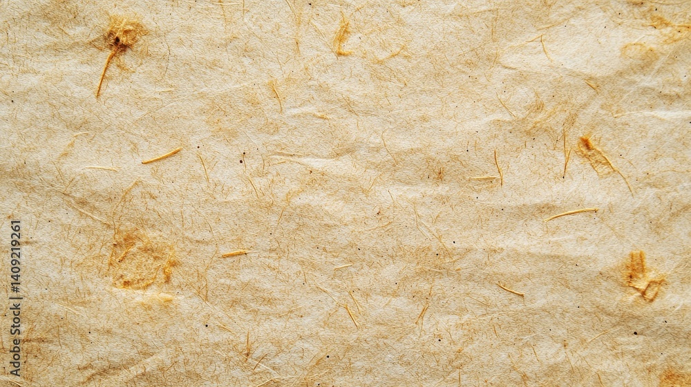 Poster a close-up of a textured paper background with visible fibers and a slightly rough surface, ideal fo